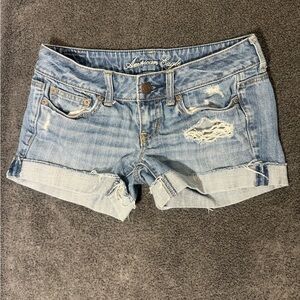 American Eagle Outfitters Women's Blue Denim Shorts